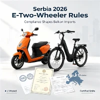 Bán nóng! Xe máy L1e được chứng nhận EEC Sẵn sàng cho Serbia 2026 Quy định mới